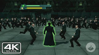 Neo VS Smith Clones Full Fight  The Matrix Path of Neo PS2 4K [upl. by Alenas]