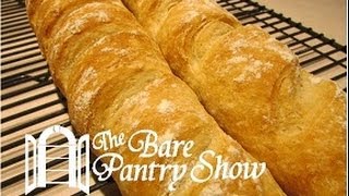 Easy Homemade Baguettes No Yeast Proofing [upl. by Aytnahs]