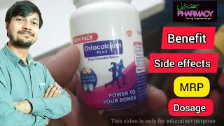 Ostocalcium plus tablet  Benefit  Side effects  MRP  How it works in body  Dosage [upl. by Tiana]