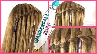 ✿Wasserfall Zopf✿Flechten Basics✿3 Minuten Frisur✿Flechtfrisur für Mädchen✿  MaVie [upl. by Neeron]