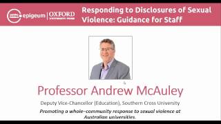 Responding to Disclosures of Sexual Violence Guidance for Staff [upl. by Azne209]