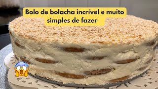 Como fazer bolo de bolacha com leite condensado [upl. by Ise]