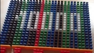 Domino Rally with 10000 Dominoes [upl. by Ueihttam]