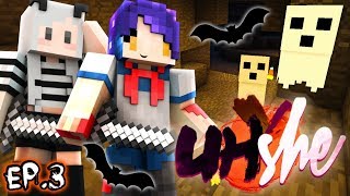 Battling Cave MobsWill We Survive  UHShe Teams BOOHShe  Ep 3 [upl. by Akiemat18]