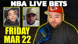 NBA Bets Live Friday March 22nd  Kyle Kirms Picks amp Predictions  The Sauce Network [upl. by Eekram]