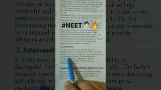 What is Autoimmunity  ch7 Class 12th bio l NEET l CBSE board l Bioeasy with Vaishnavi [upl. by Yeznil]