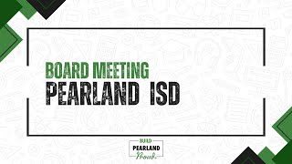 Pearland ISD Board Meeting LIVE STREAM  October 10th 2023 [upl. by Melborn]