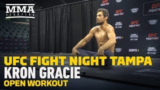 UFC Tampa Kron Gracie Open Workout Highlights  MMA Fighting [upl. by Aihtyc]