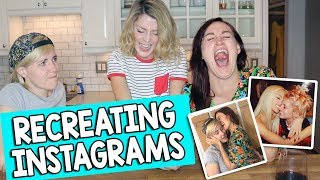 RECREATING INSTAGRAMS ft HANNAH amp MAMRIE  Grace Helbig [upl. by Adam432]