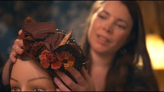 Historical Headdresses Hair Play Adjustments  ASMR cozy basics soft spoken [upl. by Swiercz]