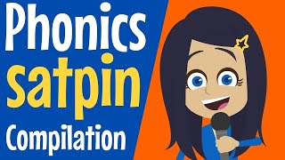 Learn S A T P I N phonics sounds with these catchy animated songs [upl. by Schaeffer994]