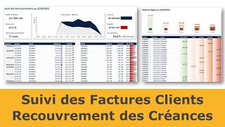 Suivi des Factures Clients  Recouvrement des Créances [upl. by Eldred75]