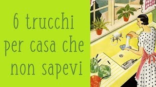 6 TRUCCHI per CASA che NON SAI life hacks ita [upl. by Ellehcam]