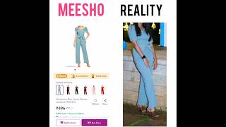 Cute jumpsuit in👗🌸meesho f fashion meeshoclothing [upl. by Shutz]