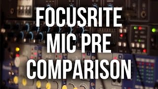 Focusrite Preamps LS56 vs Octopre MKII Dyn vs ISA 428 MKII [upl. by Bunnie]