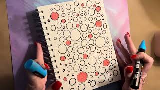 How to use Posca markers on a new sketchbook relax and listen to my soothing voice [upl. by Alfi]