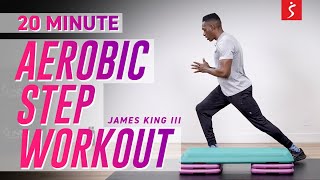 Beginner Aerobic Step Workout FUN amp MOOD BOOSTING  20 Minutes [upl. by Doownelg]