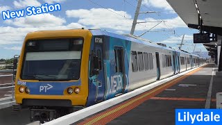 Trains at the new Lilydale Station  Metro Trains Melbourne [upl. by Orimisac]