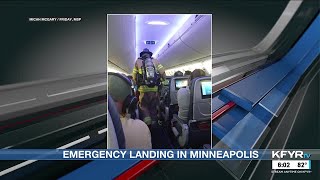 Flight makes emergency landing in Minneapolis Minot man daughter on board [upl. by Notsuj]