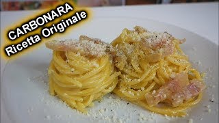 CARBONARA RICETTA ORIGINALE PRONTA IN 10 MINUTI [upl. by Aveer331]