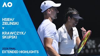 ZielinskiHsieh v SkupskiKrawczyk Extended Highlights  Australian Open 2024 Final [upl. by Helms413]