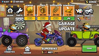 Hill Climb Racing 2  GARAGE Update GamePlay Walkthrough [upl. by Darlleen547]