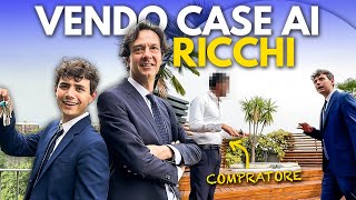 VENDERE case ai RICCHI 24 ore da Agente Immobiliare di LUSSO  Giorno di Prova [upl. by Anaeg]