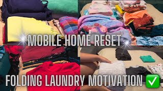 DOUBLE WIDE MOBILE CLEAN WITH ME LAUNDRY MOTIVATION 2023 mobile home living [upl. by Rodavlas]