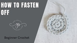 How to fasten off your crochet  Crochet with Cardigang [upl. by Hsepid263]