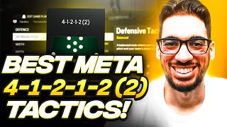 THE BEST META 412122 FORMATION amp CUSTOM TACTICS FOR EAFC 24 ULTIMATE TEAM [upl. by Mallis]