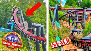 The FIRST INVERSION on Nemesis IS HERE  Alton Towers [upl. by Lemar]