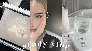 Waking Up at 4AM🎧 uni vlog business student workout routine يوم معي [upl. by Lebiralc897]