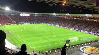 Scotland vs Denmark 20 fans sing Loch Lomond whole stadium [upl. by Ianaj]