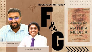 Dr Ranjan Belsare  Dr Abhishek Joshi  Boger Synoptic Key  Materia Medica Marathon  “F amp G” [upl. by Gayel]