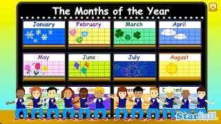 Months of the Year — a Starfall™ Movie from Starfallcom [upl. by Nyrroc]