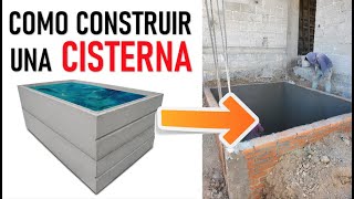 COMO CONSTRUIR UNA CISTERNA   Proceso constructivo EXPLICADO   ARTOSKETCH [upl. by Atinas538]