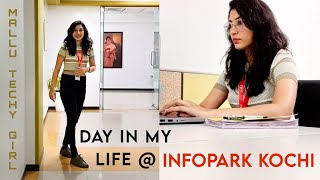 Day in my life at Infopark Kochi infoparkkochi infopark worklife mallutechygirl [upl. by Ai]