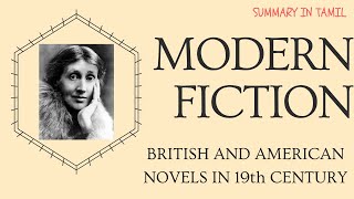 Modern Fiction in Literature Part 1  British and American Novel in 19th and 20th Century [upl. by Tallu]