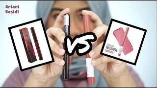 MAYBELLINE SUPERSTAY INK CRAYON VS PIXY CRAYONTTENTION [upl. by Brina213]