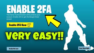 HOW TO ACTIVATE ENABLE 2FA IN FORTNITE 2024 FAST VERY EASY TO GIVE AWAY AND PLAY TOURNAMENTS [upl. by Eudoxia]