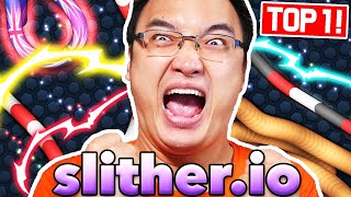 JE SUIS ENFIN TOP 1 SUR SLITHERIO [upl. by Annyahs]