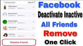 How To Unfriend All Facebook Friends 2022  Remove All Inactive amp Deactivate Friends In One Click [upl. by Marbut]