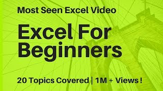 Learn Basic Excel For Beginners in Hindi [upl. by Felic]