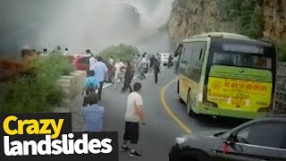 Extreme Landslide Compilation  Crazy Landslides and Avalanches [upl. by Yule]