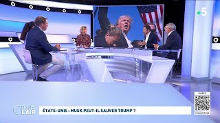 EtatsUnis  Musk peutil sauver Trump  cdanslair 14082024 [upl. by Gery]