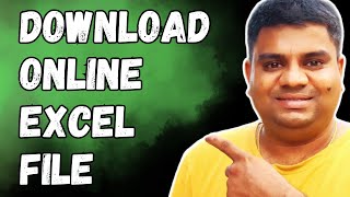 How to Download Excel Online File Spreadsheet [upl. by Assirralc]