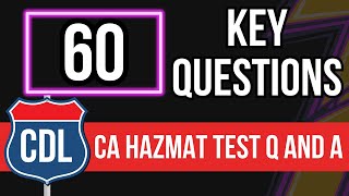 California CDL Hazmat Test Questions And Answers 2024 CA Knowledge Practice Exam amp Study Guide [upl. by Jakob]