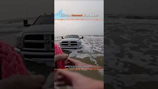 Expert Saves RAM 3500 from Disaster at Beach 🌊😬 by Two Jeep Rubicons [upl. by Skier]