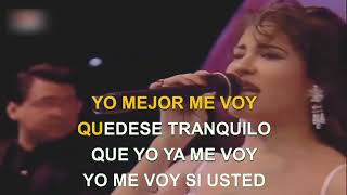 Selena yo me voy karaoke [upl. by Floss]