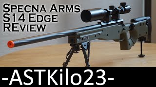 Best Sniper Rifle Out of the Box Specna Arms S14 Edge Bolt Action Airsoft Gun Review [upl. by Moll558]